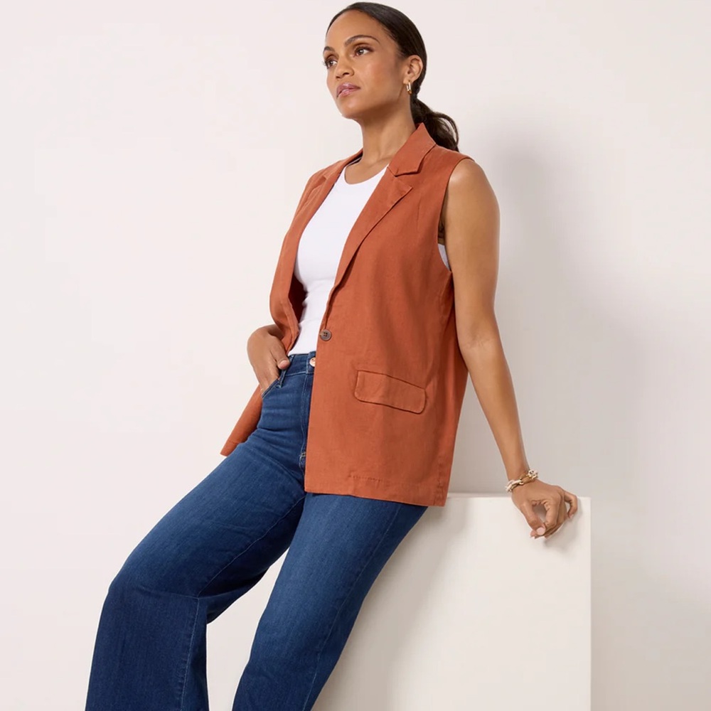 EVEREVE linen vest 🆕